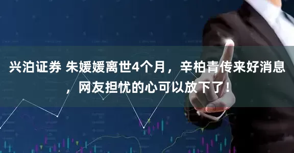 兴泊证券 朱媛媛离世4个月，辛柏青传来好消息，网友担忧的心可以放下了！
