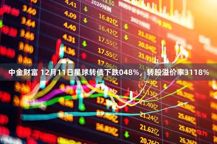 中金财富 12月11日星球转债下跌048%，转股溢价率3118%